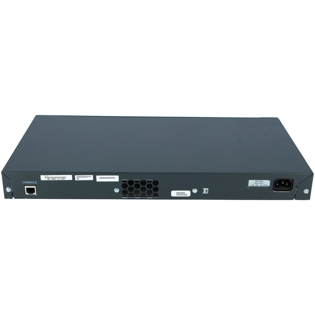 Cisco Catalyst 2960 24 10/100 and two fixed 10/100/1000TX uplink ports, LAN Base Image