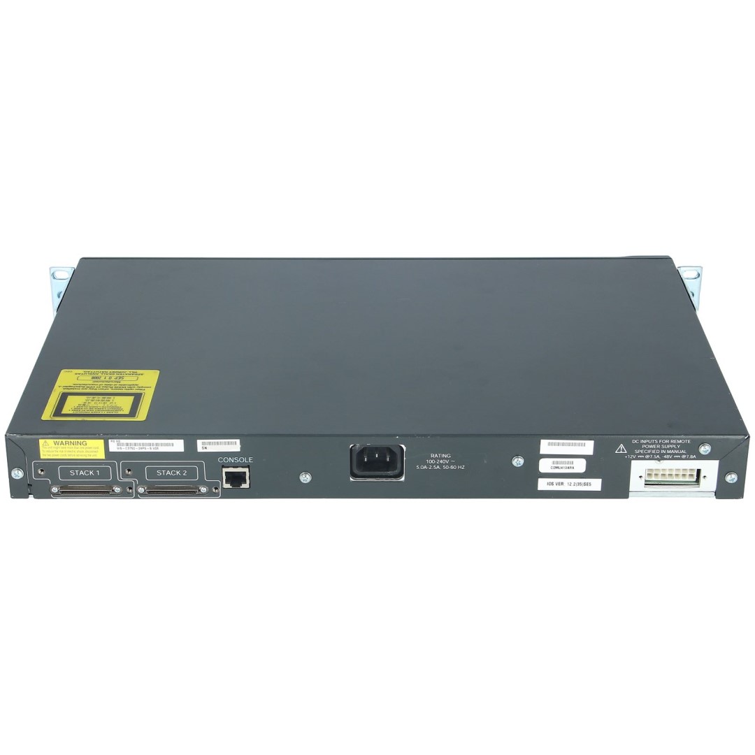 Cisco Catalyst 3750 Stackable 24 10/100 Gigabit Ethernet PoE ports &amp; 2 1GbE SFP-based Uplink ports, IP Base software