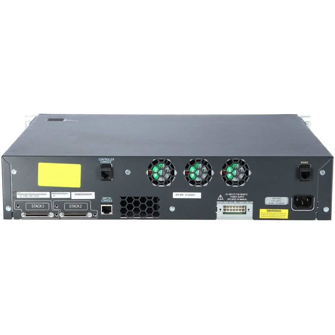 Cisco Catalyst 3750G Stackable 24 10/100/1000Base-T PoE Gigabit Ethernet ports &amp; 2 SFP-based Gigabit Ethernet ports, with Integrated WLAN Controller for up to 25 APs, IP Base Software