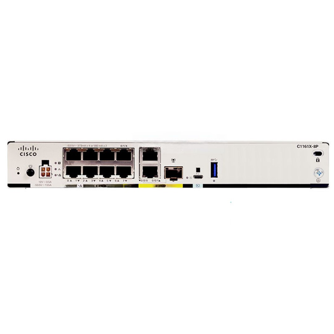Cisco 1161X ISR 8-Port Dual 8GB GE SFP Higher Perf Router
