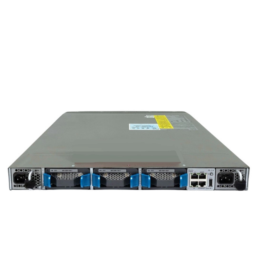Cisco Nexus 6001 1 RU Switch, Fixed 48P of 10G SFP+ and 4P QSFP; 2 PS, 3 Fans; Choice of Airflow; Lan Enterprise License