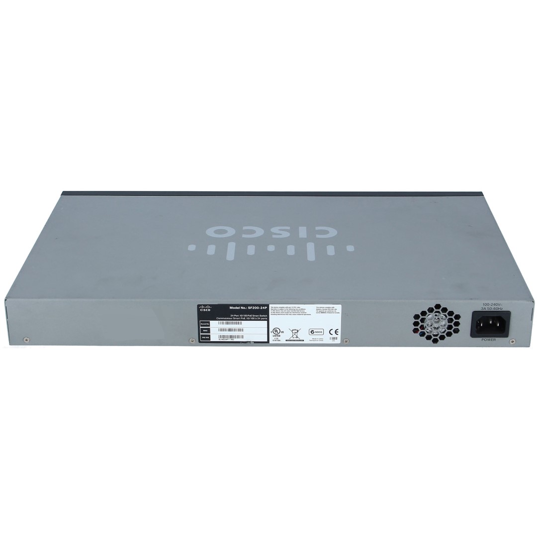 Cisco Small Business 200 Series SF200-24P Stackable Managed Switch, 24-Port 10/100 (12 PoE Ports) &amp; 4 Gigabit Ethernet (2 combo Gigabit RJ45 or SFP) Switch