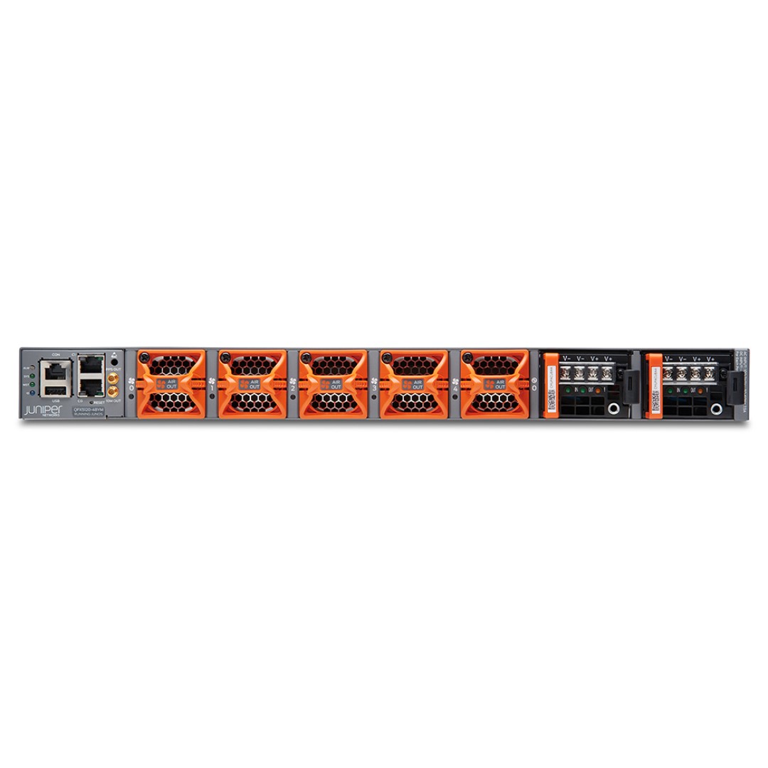 Juniper 48 x 25GbE + 8 x 100GbE MACsec AES256 switch, AC, front-to-back air flow