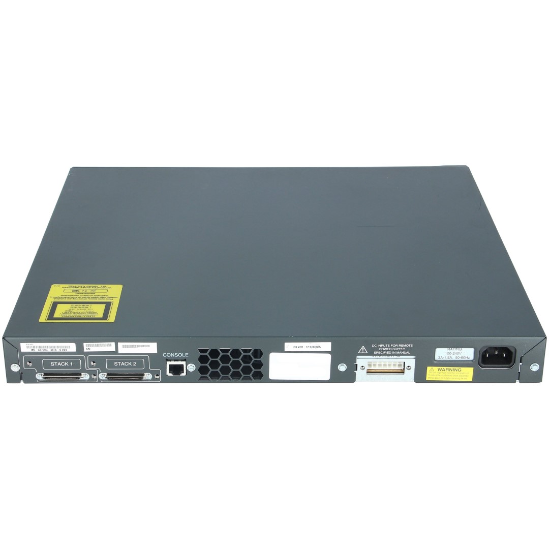 Cisco Catalyst 3750G Stackable 48 10/100/1000 Ethernet ports &amp; 4 SFP-based Gigabit Ethernet uplink ports, IP Base software