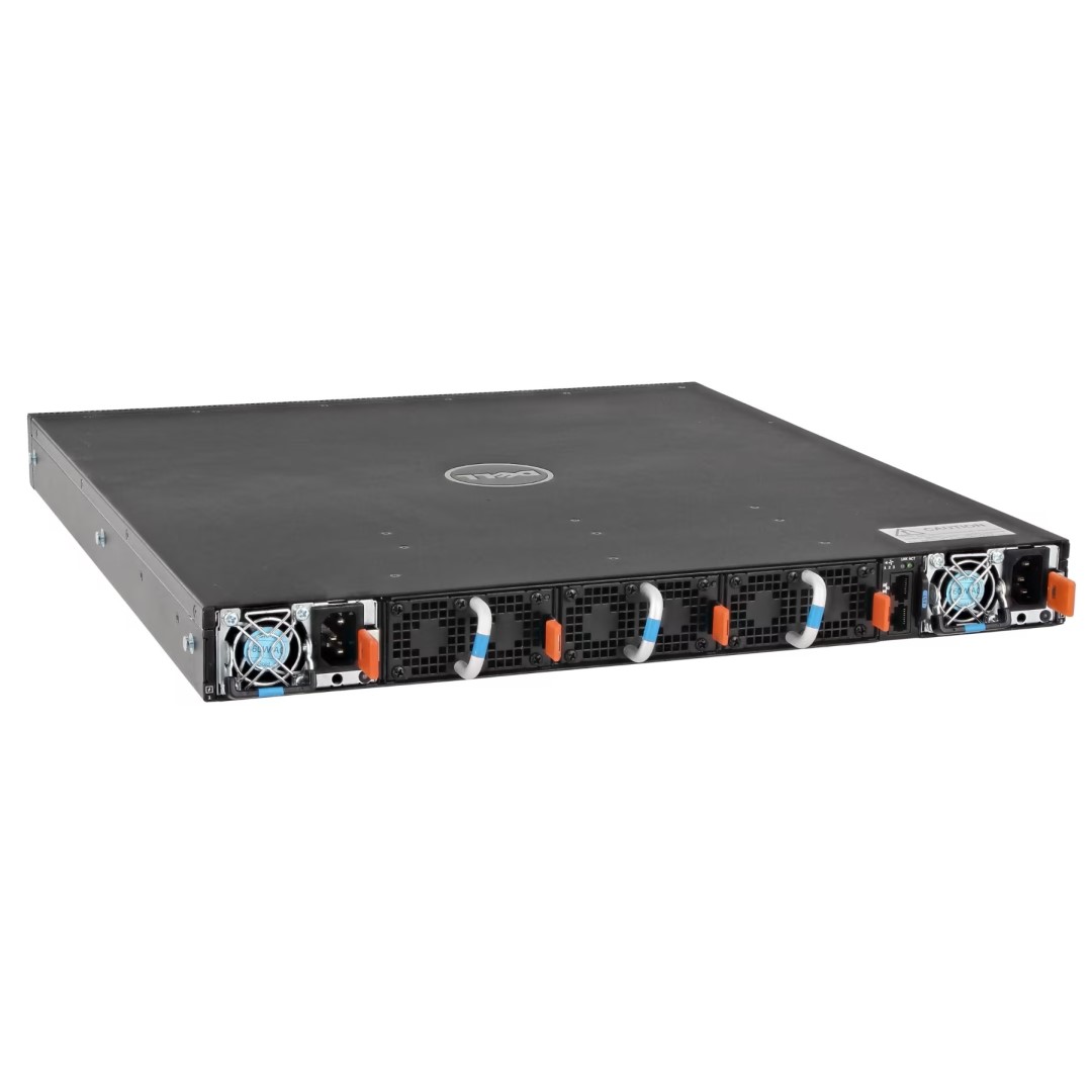 Dell EMC Networking S4048-ON, 48x 10GbE SFP+; 6x 40GbE QSFP+; 2x AC PSU; 3x Fans; PSU to I/O Panel Airflow (Reverse Airflow) Switch