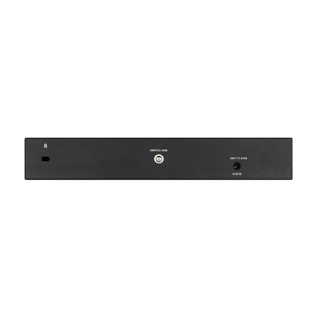 D-Link DGS-1210-10P, 8x 10/100/1000BASE-T PoE ports (65W PoE Budget) &amp; 2x SFP, Fanless Managed Switch