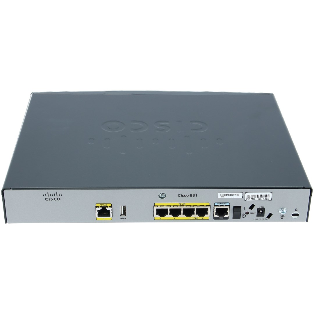 Cisco 881 ISR Ethernet Security Router