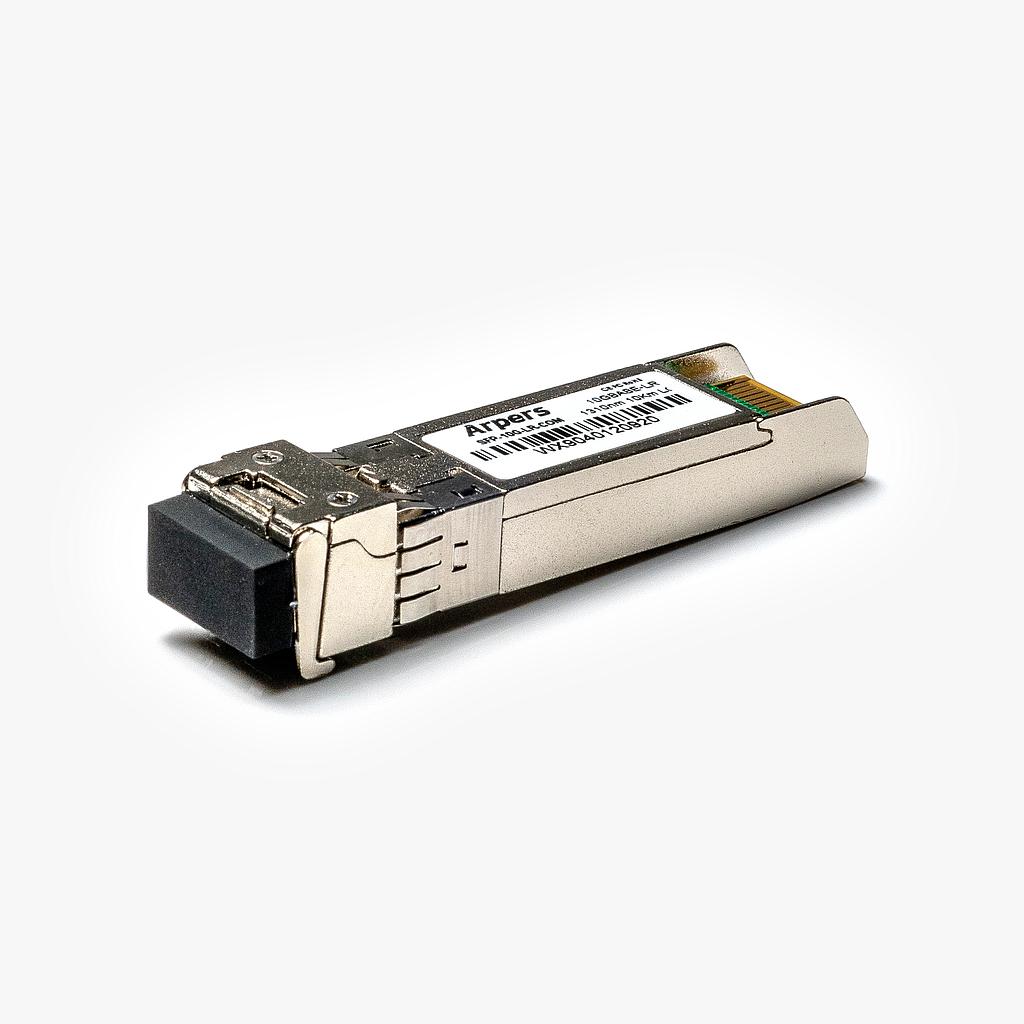 Arpers 10GBASE-LR, 1310nm, SMF, 10km, LC Dúplex, DOM for Alcatel-Lucent 