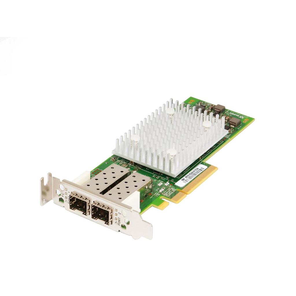 Dell QLogic QLE2692 HBA Dual Port 16Gb Fibre Channel PCI-e Host Bus Adapter - Low Profile Bracket