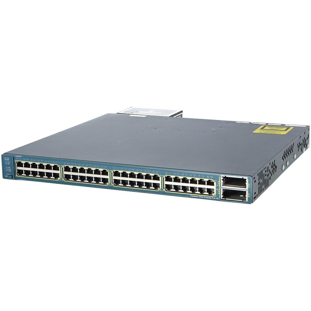 Cisco Catalyst 3560E 48 10/100/1000 (RJ45) PoE ports &amp; 2 10GE (X2), 1150W, IP Services (IPS) software