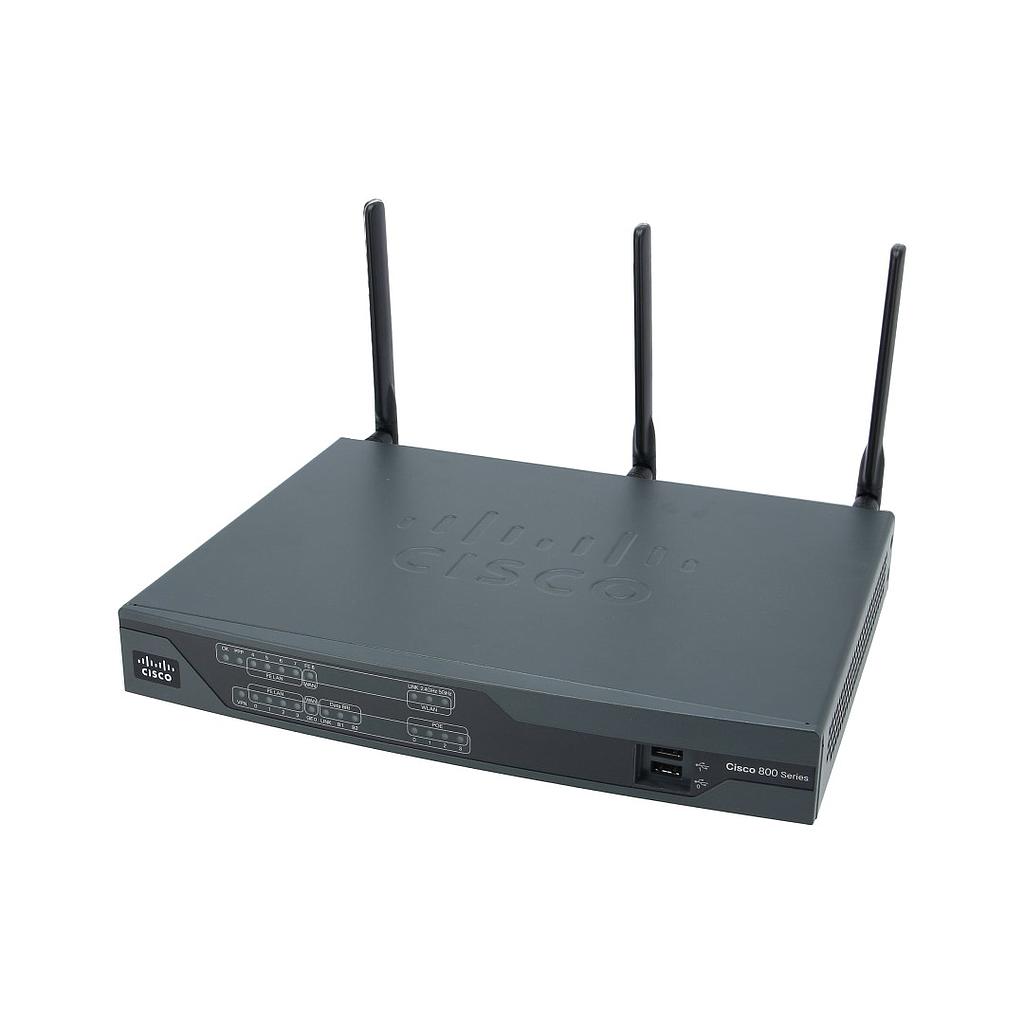 Cisco 892W ISR Gigabit Ethernet security router with 802.11n, ETSI compliant