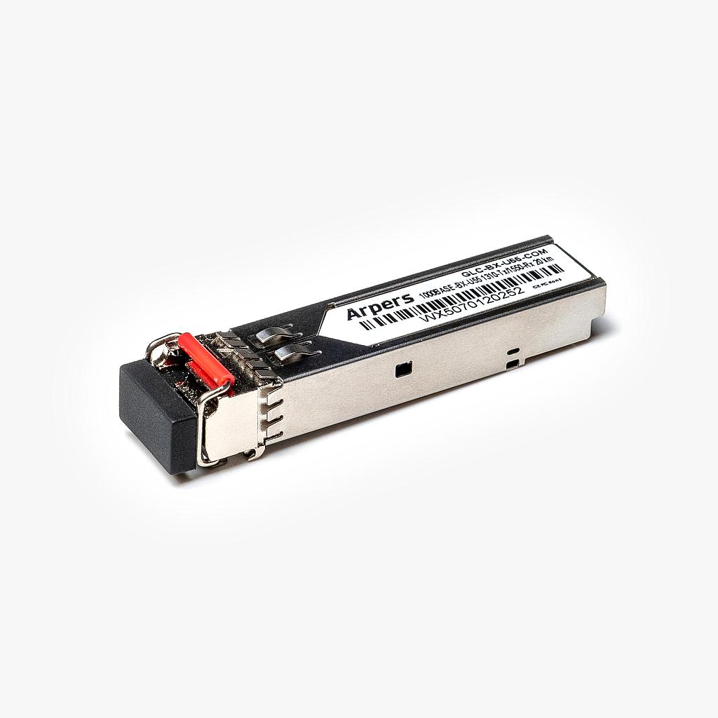 GLC-BX-U55-COM Arpers 1000BASE-BX-U55, Tx1310nm/Rx1550nm, SMF, 20km, LC simplex, DOM for Cisco