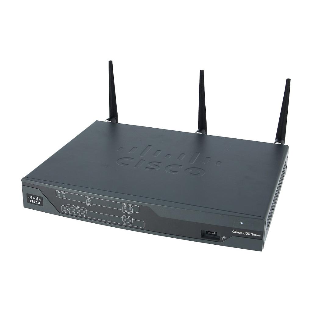 Cisco 881 ISR Ethernet Security Router with 802.11n FCC Compliant