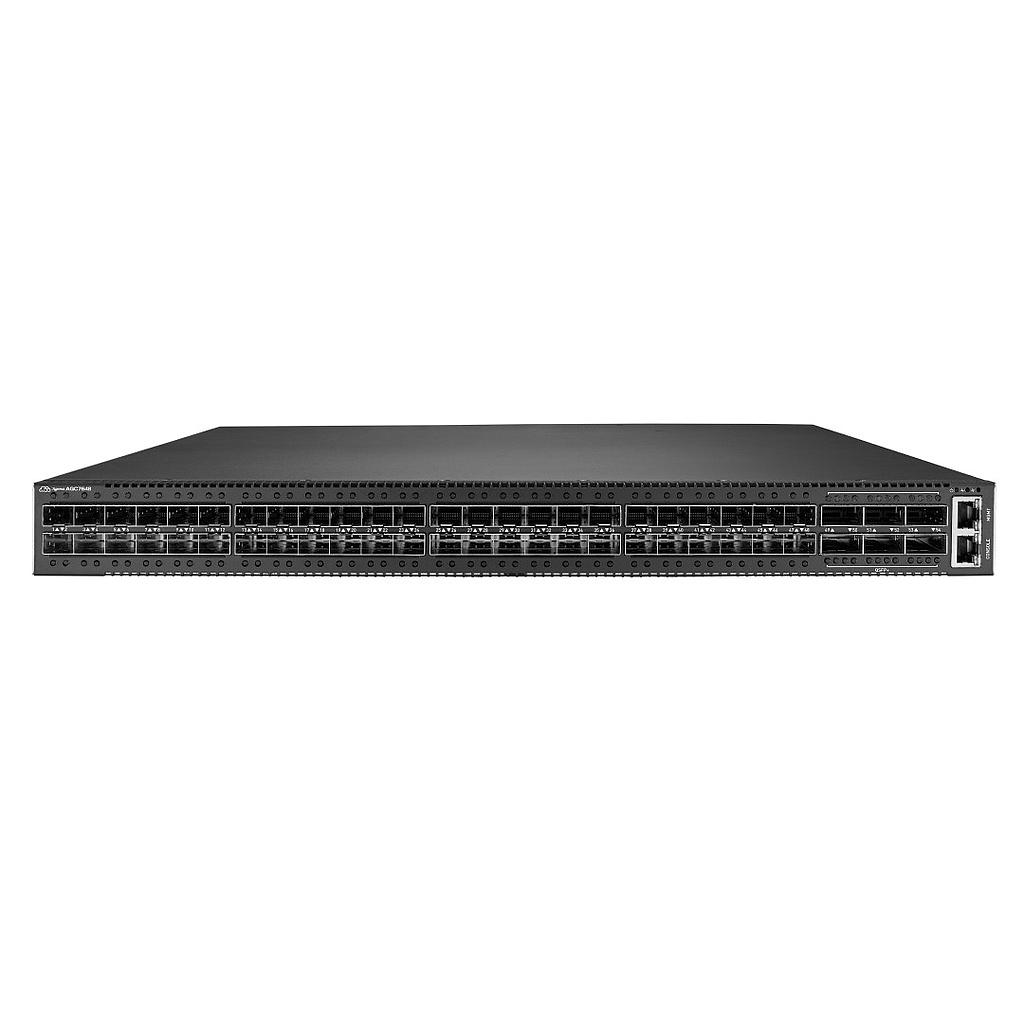 Delta AGC7648A, 48x 10GbE SFP+ &amp; 6x 100GbE QSFP28 ports, Layer 2/3 switching/routing and SDN via additional OS, Front to Back Airflow Switch