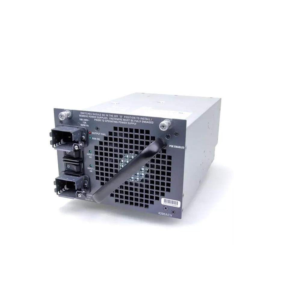 Cisco 4200W AC power supply (with integrated PoE) for Catalyst 4500 Series