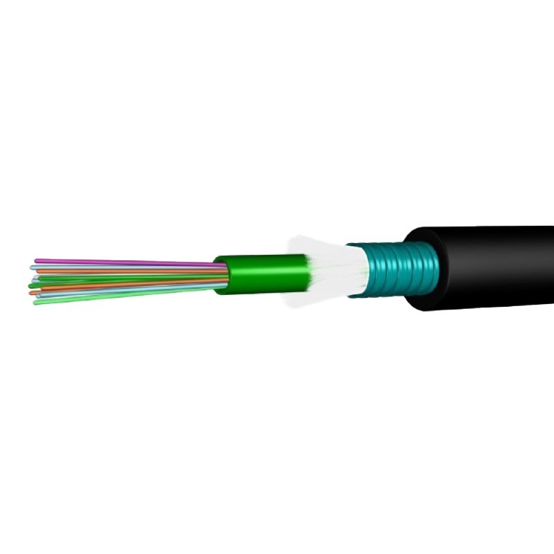 Cable F.O. OM3 exterior armadura metálica, PE, Fca, bobina 2000 m