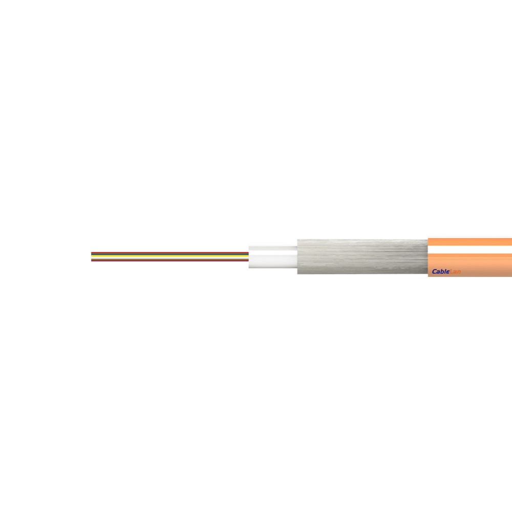 Cable F.O. OM1 interior/exterior, LSZH, Eca, bobina 2000 m