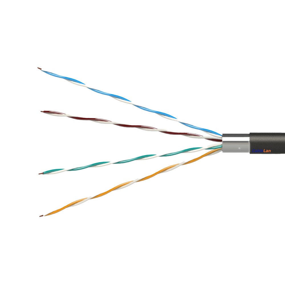Cable exterior rígido C-5E F/UTP, PE, Fca, caja 305 m