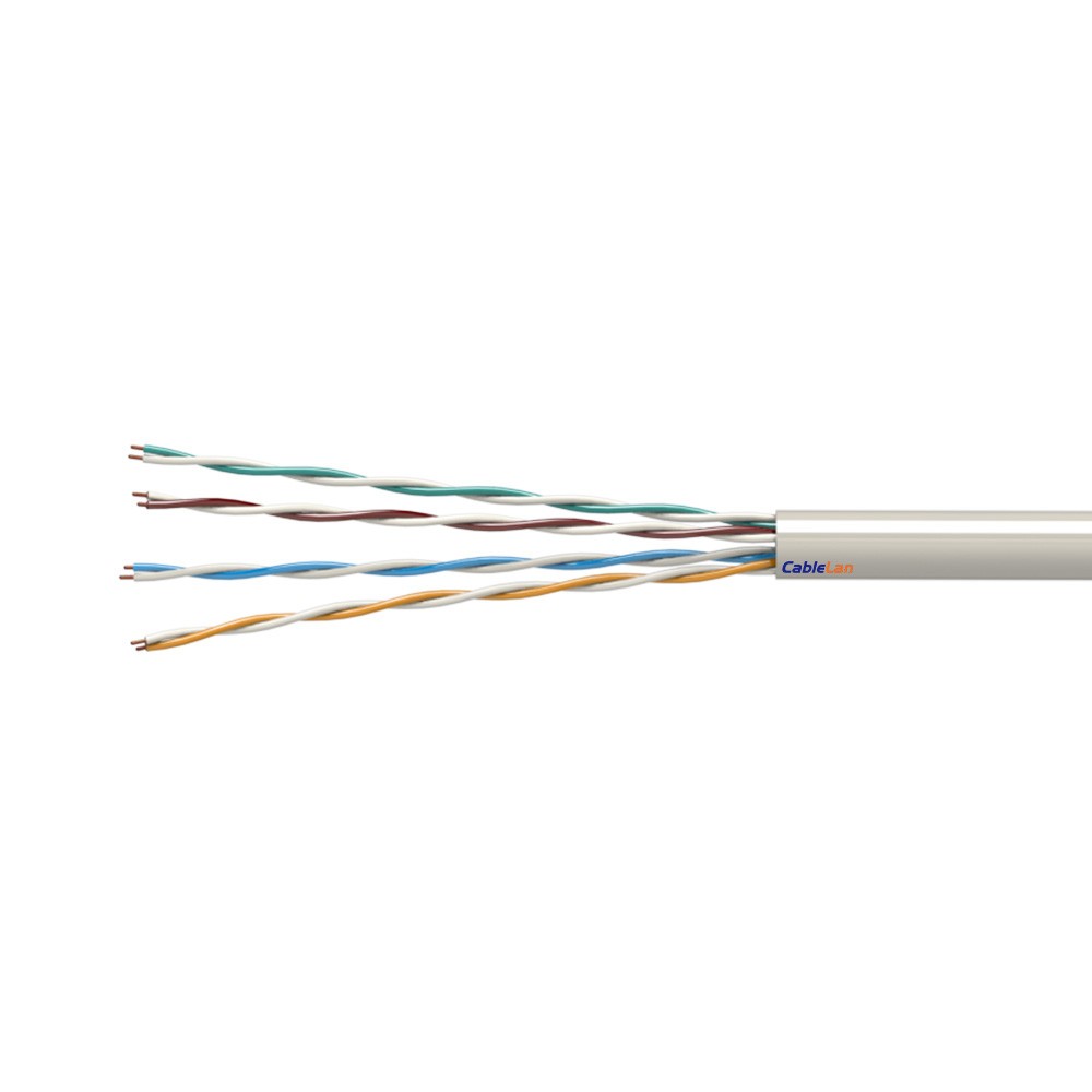 Cable exterior rígido C-5E U/UTP, PE, Fca, caja 305 m, Blanco