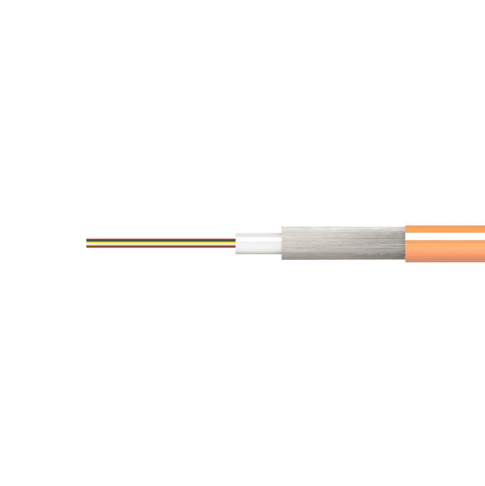 Cable F.O. OM2 interior/exterior, LSZH, Dca, bobina 2000 m