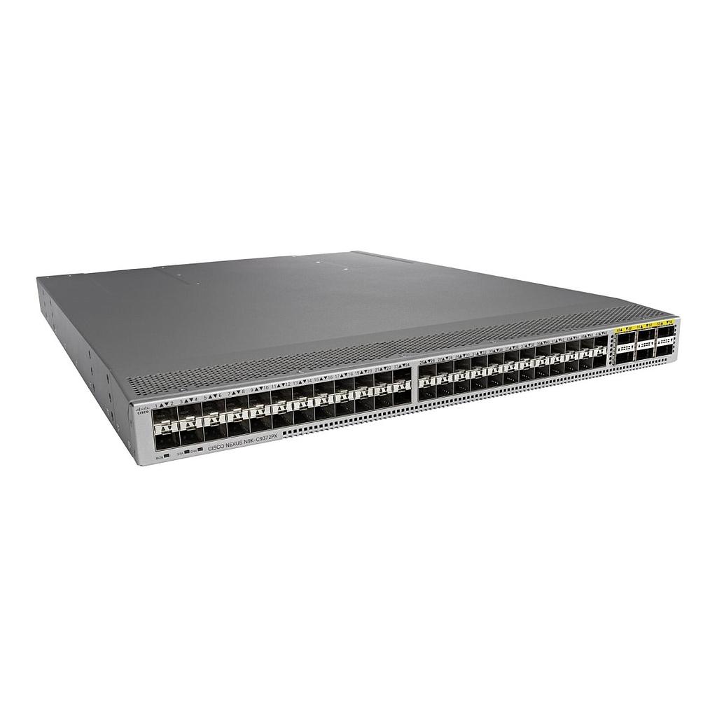 Cisco Nexus 9300 with 48p 1/10G SFP+ and 6p 40G QSFP+, Lan Enterprise License