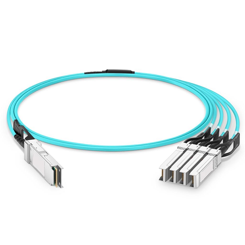 Arpers Breakout Cable óptico activo (AOC) 40G QSFP+ a 4x10G SFP+, 10m, compatible with Cisco
