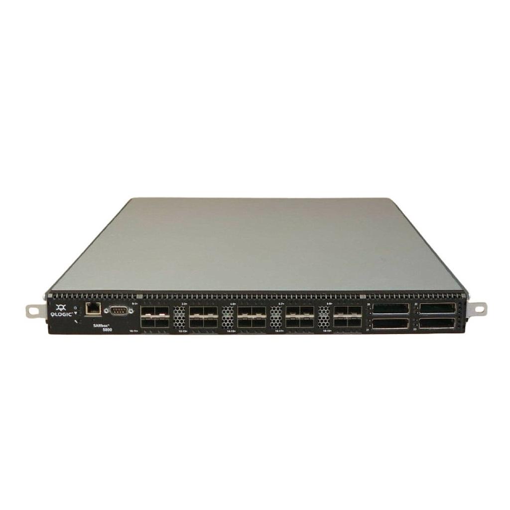 QLogic SANbox 5800V Fibre Channel (FC) 1U Stackable Switch