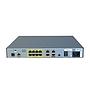 Cisco 1801 ISR ADSL over POTS router with 8-port 10/100BASE-T switch, ISDN S/T backup, Cisco IOS Advanced IP Services, 32 MB Flash, and 128 MB DRAM