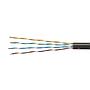 Cable exterior rígido C-5E U/UTP, PE, Fca, caja 305 m, Negro